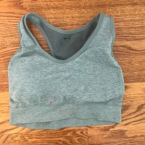 Women's grey pro-fit medium sports bra padding